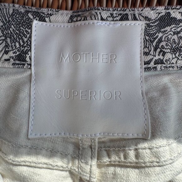 MOTHER The Hustler Ankle Jeans Women's 26 French Fairy Tale Black & White Pants - Picture 12 of 12